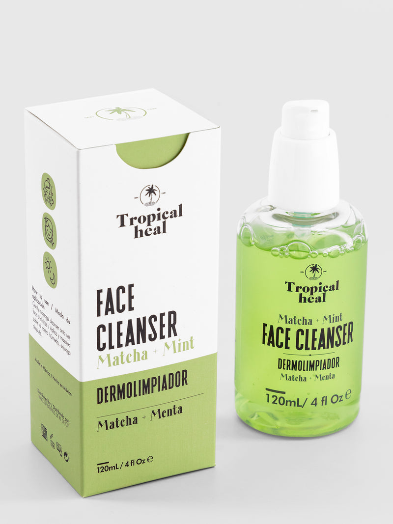Dermolimpiador facial con matcha y menta para todo tipo de piel