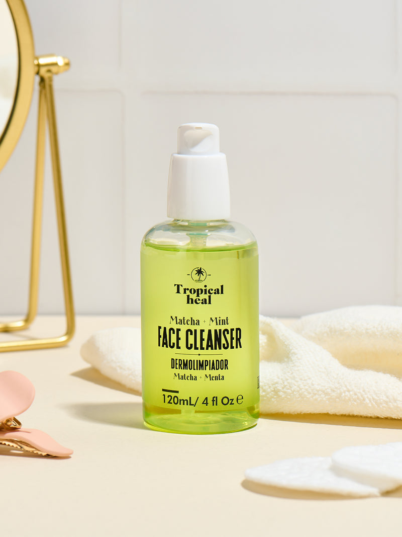 Dermolimpiador facial con matcha y menta para todo tipo de piel