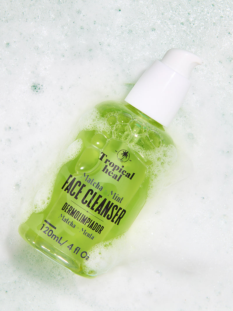 Dermolimpiador facial con matcha y menta para todo tipo de piel