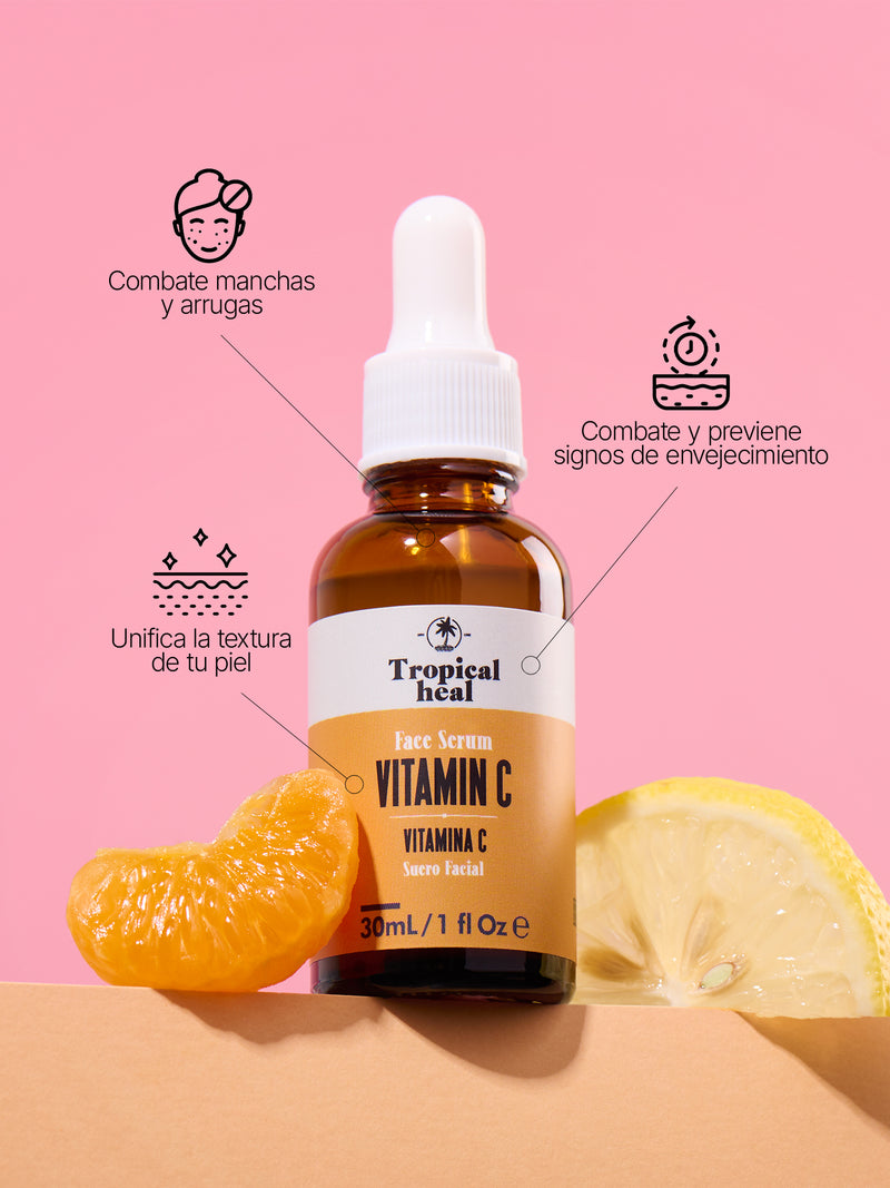 Serum con Vitamina C al 10% antioxidante para piel normal a seca
